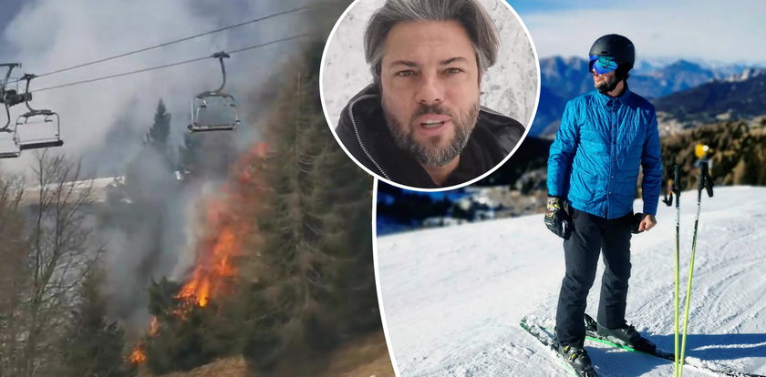 Olivier Janiak i jego rodzina świadkami wielkiego pożaru. Prezenter pokazał dramatyczne zajście w sieci