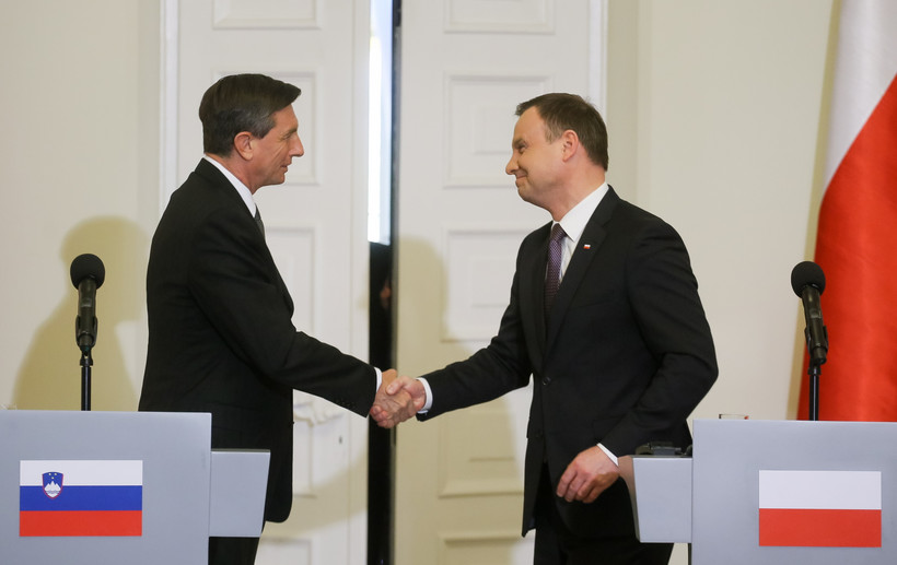Prezydent Andrzej Duda i prezydent Słowenii Borut Pahor