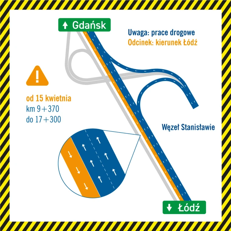 Remont na autostradzie A1