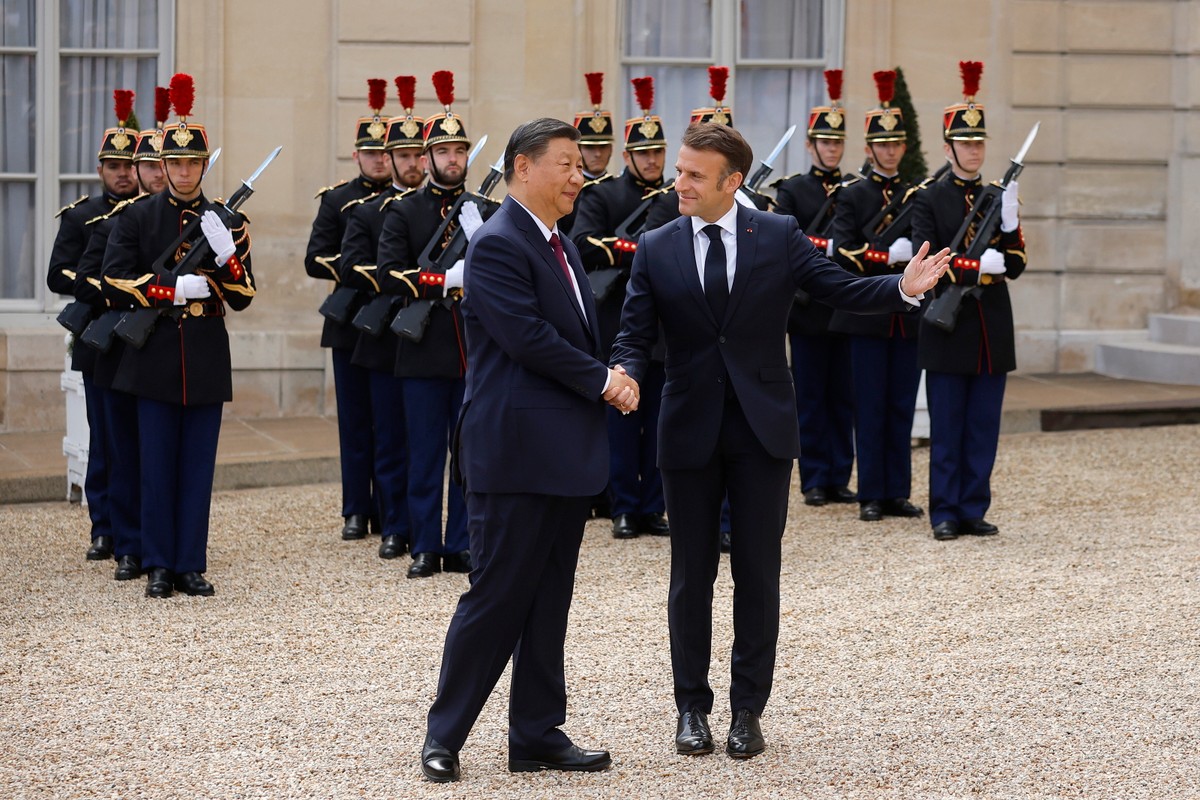 Emmanuel Macron i Xi Jinping