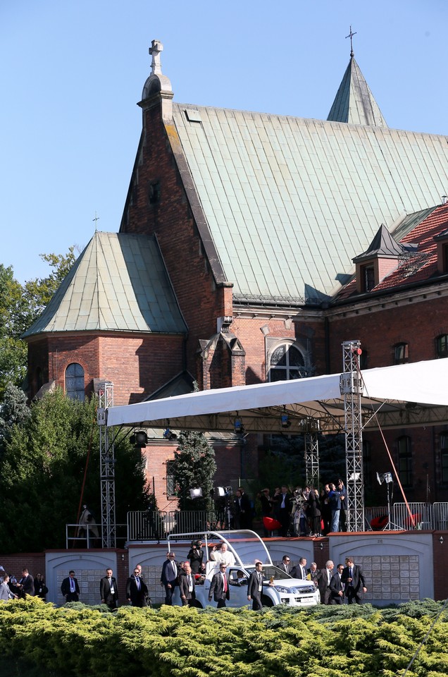 Papież Franciszek w Łagiewnikach