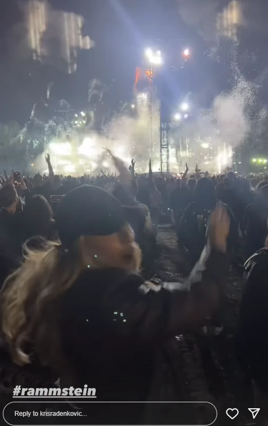 Kristina Radenković na Ramštajnovom koncertu