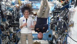 Suni Williams and Butch Wilmore talk with reporters from the International Space Station after their spaceship departs without them.NASA TV