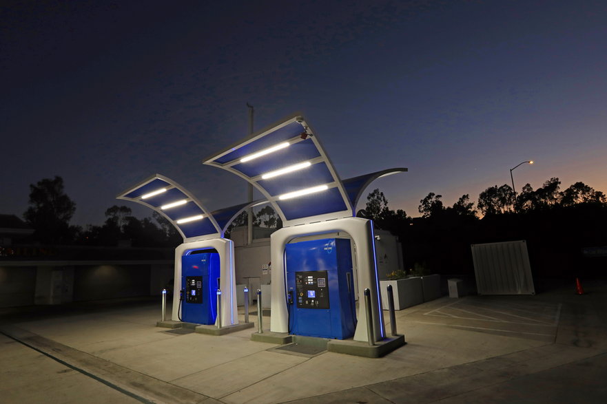 Stacja tankowania aut wodorowych w Aliso Viejo w Kalifornii