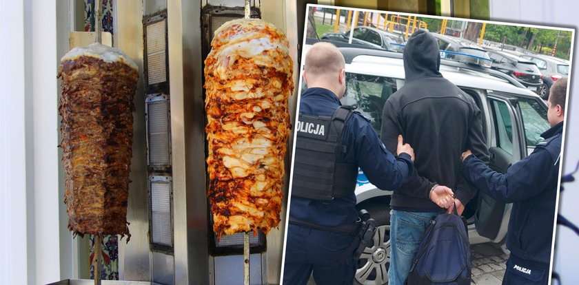 Pożerał darmowe kebaby, terroryzując obsługę lokalu. 25-latkowi grozi więzienie