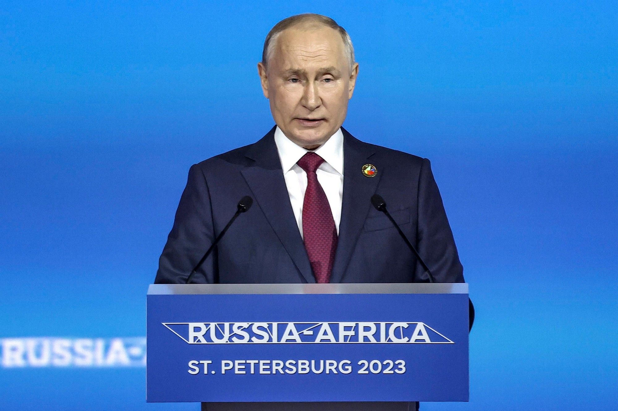Ruský prezident Vladimir Putin na rusko-africký summite.
