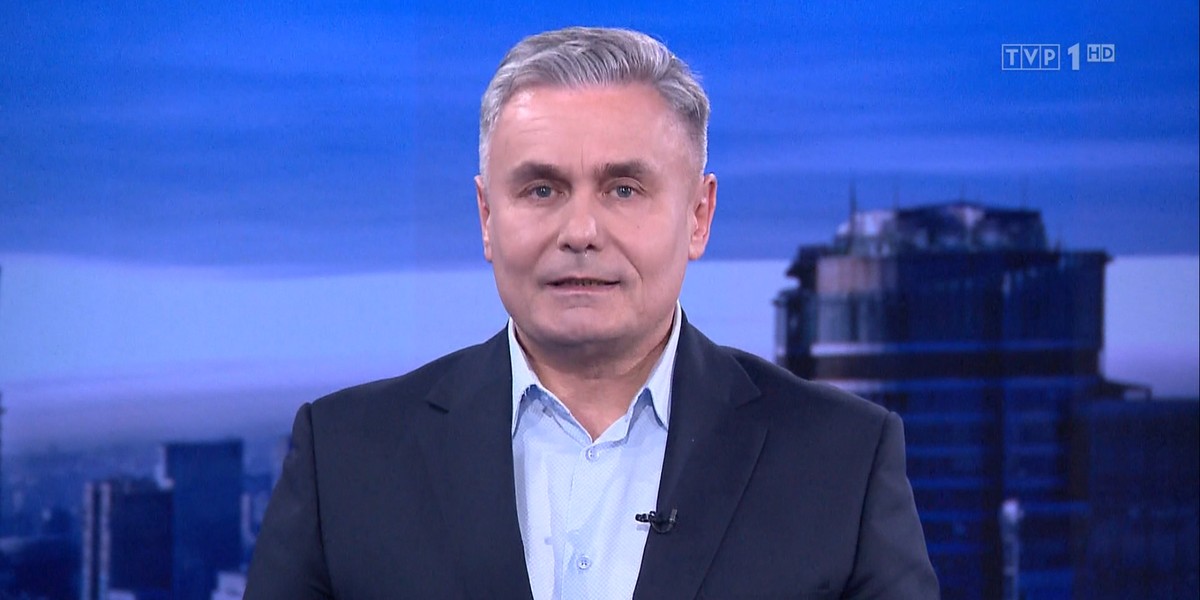 Marek Czyż pojawił się na antenie TVP1 i wygłosił krótkie oświadczenie.