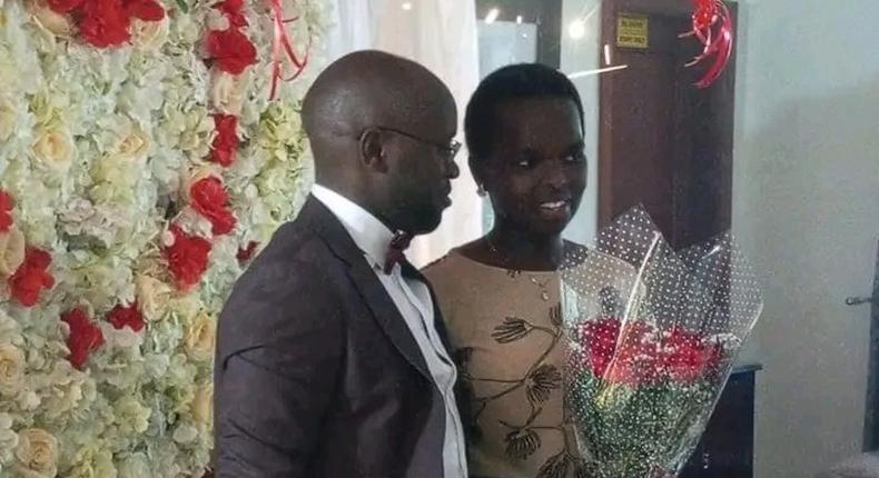 Linet Toto and fiancé Godfrey Kimutai [Photo: Twitter]