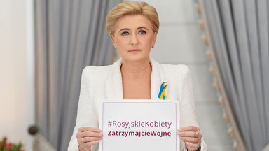 "Rosyjskie kobiety, zatrzymajcie wojnę". Apel Agaty Dudy w Dniu Kobiet