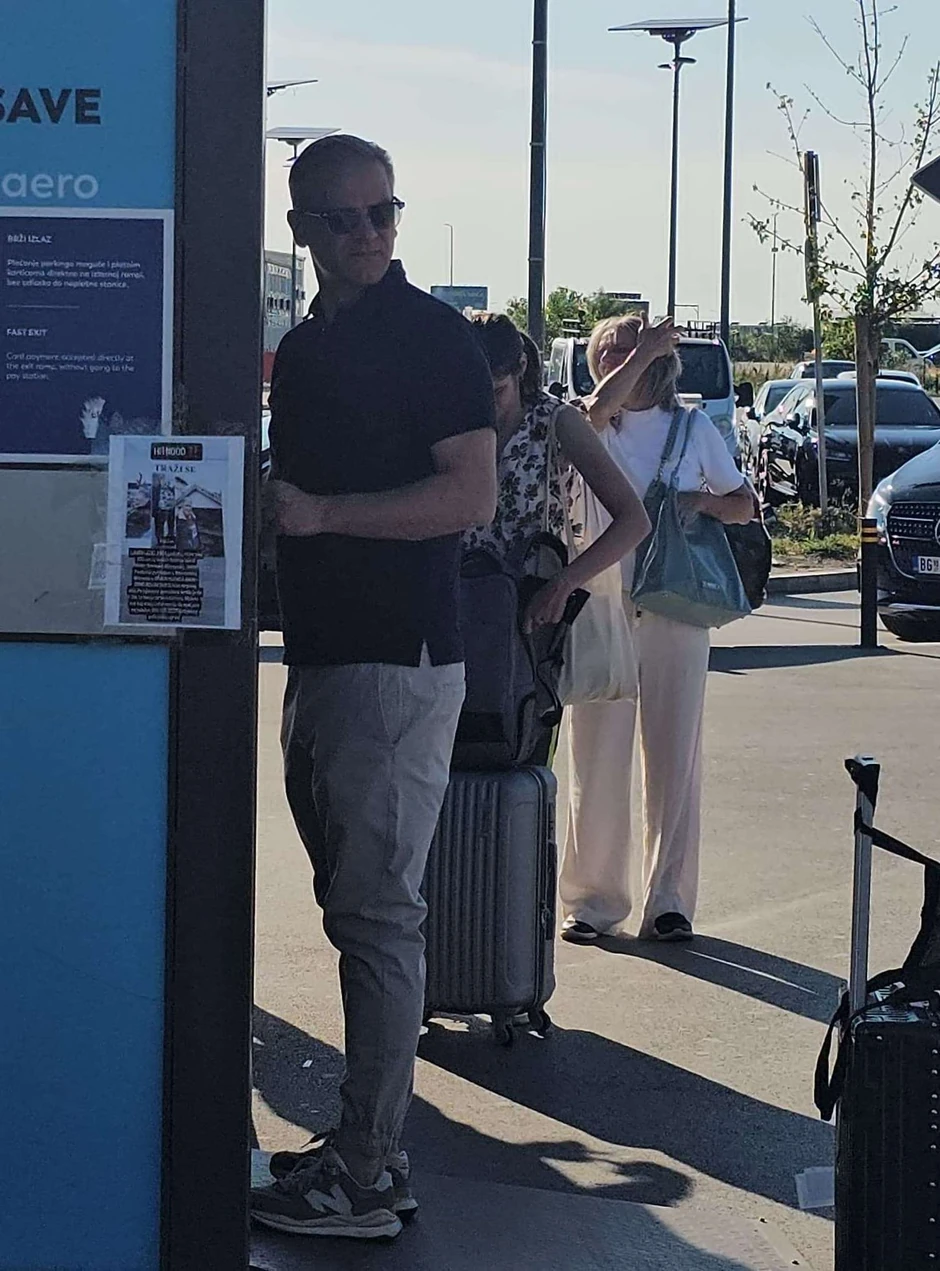 Olivera Kovačević i Borko Stefanović zajedno na aerodromu