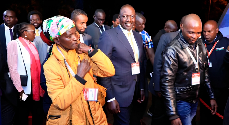 President William Ruto and Pauline Waithira at the height of the 2022 presidential campaigns