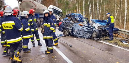 Dramat na Podlasiu. W czołowym zderzeniu zginęła kobieta