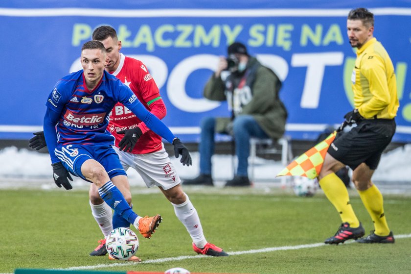 Pilka nozna. PKO Ekstraklasa. Wisla Krakow - Piast Gliwice. 31.01.2021