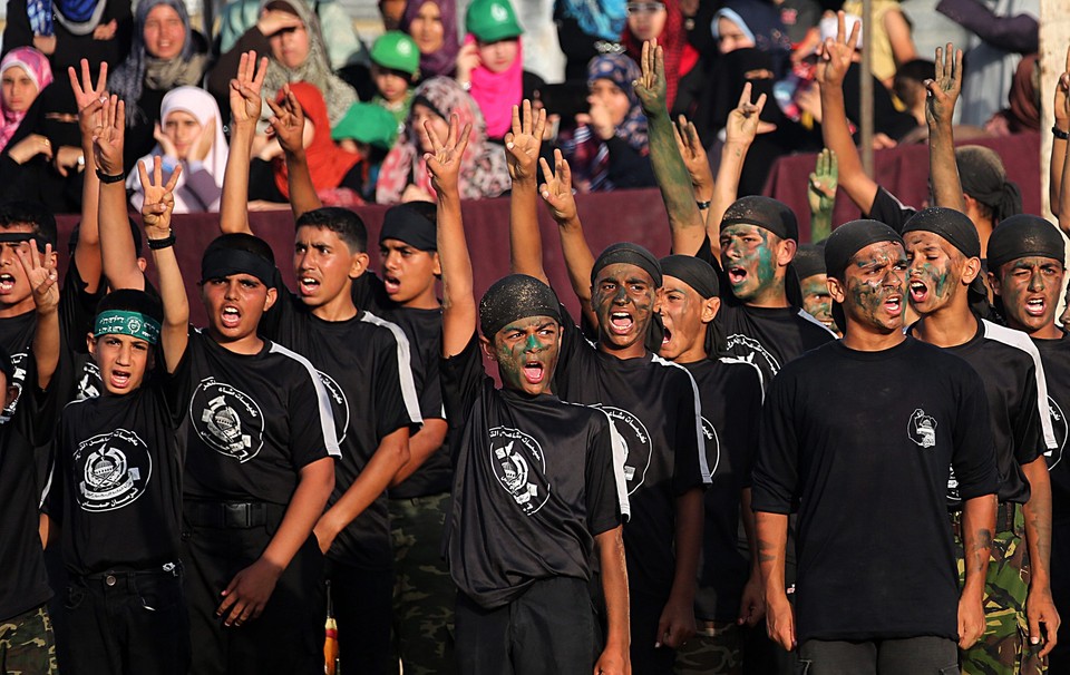 MIDEAST PALESTINIANS MILITARY (Military summer camp in the West Bank)