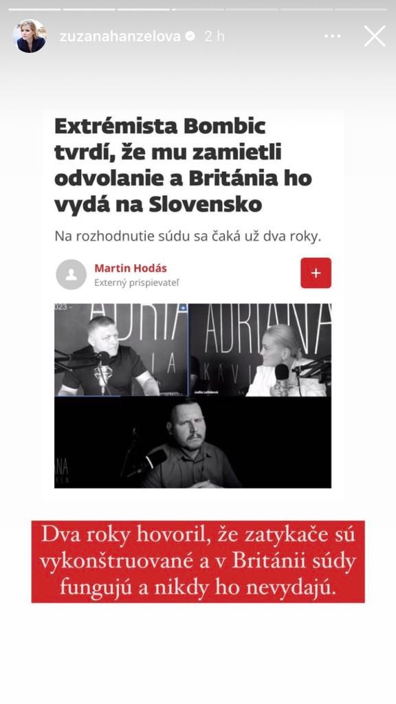 Novinárka sa rozpísala na sociálnej sieti.