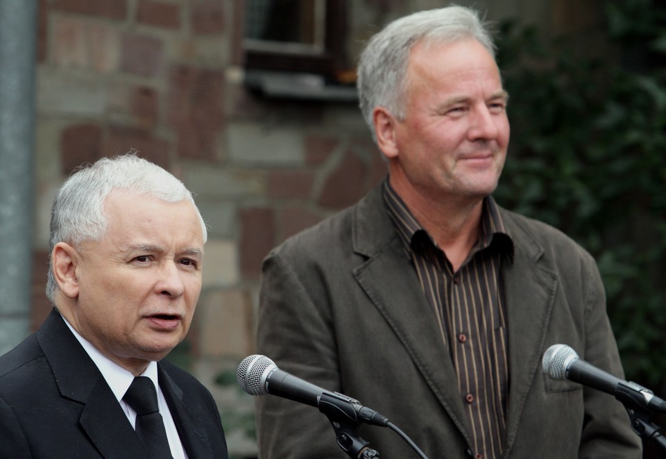 Kaczyński u plantatora papryki, fot. Piotr Polak/PAP