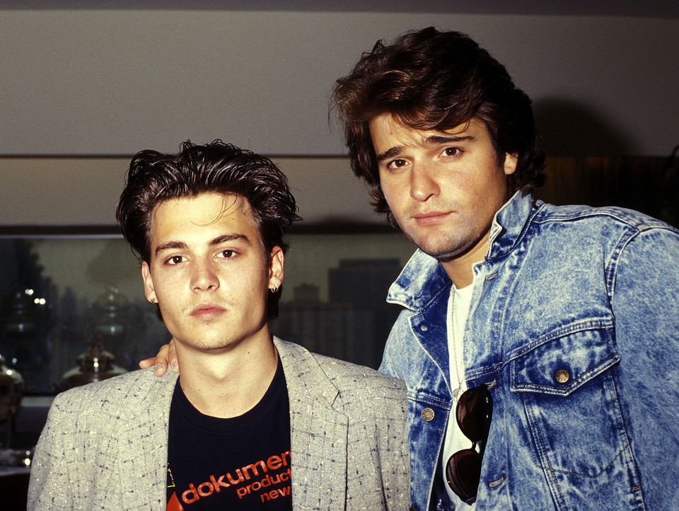Johnny Depp i Peter DeLuise, 1987 r.