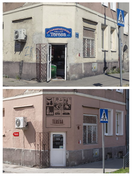 Sklep Teresa w Elblągu przed i po (projekt realizowany we współpracy z Mastercard)