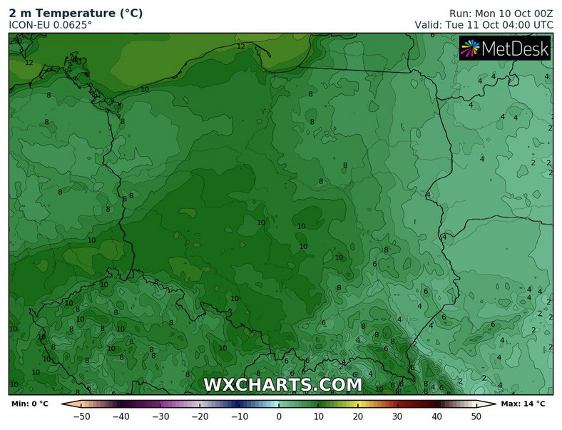 Poranek będzie znacznie cieplejszy od dzisiejszego