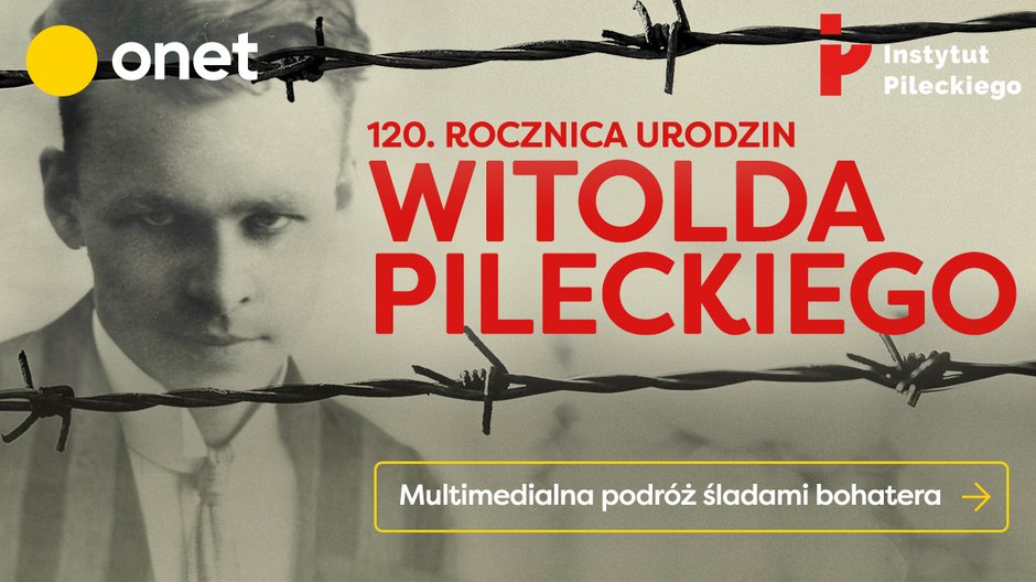 Plakat reportażu multimedialnego "Pilecki"