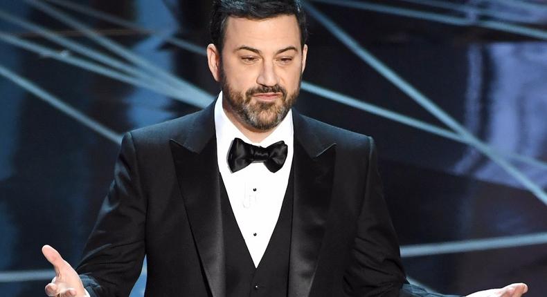 Jimmy Kimmel hosting the 2017 Oscars.