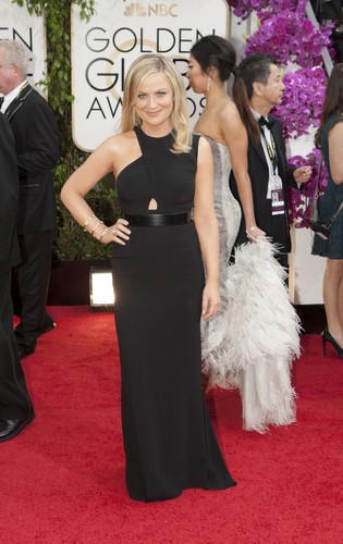 Amy Poehler na czerwonym dywanie gali Złotych Globów 2014