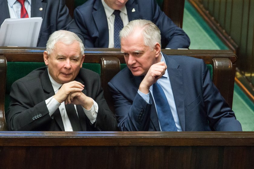 Jarosław Kaczyński i Jarosław Gowin