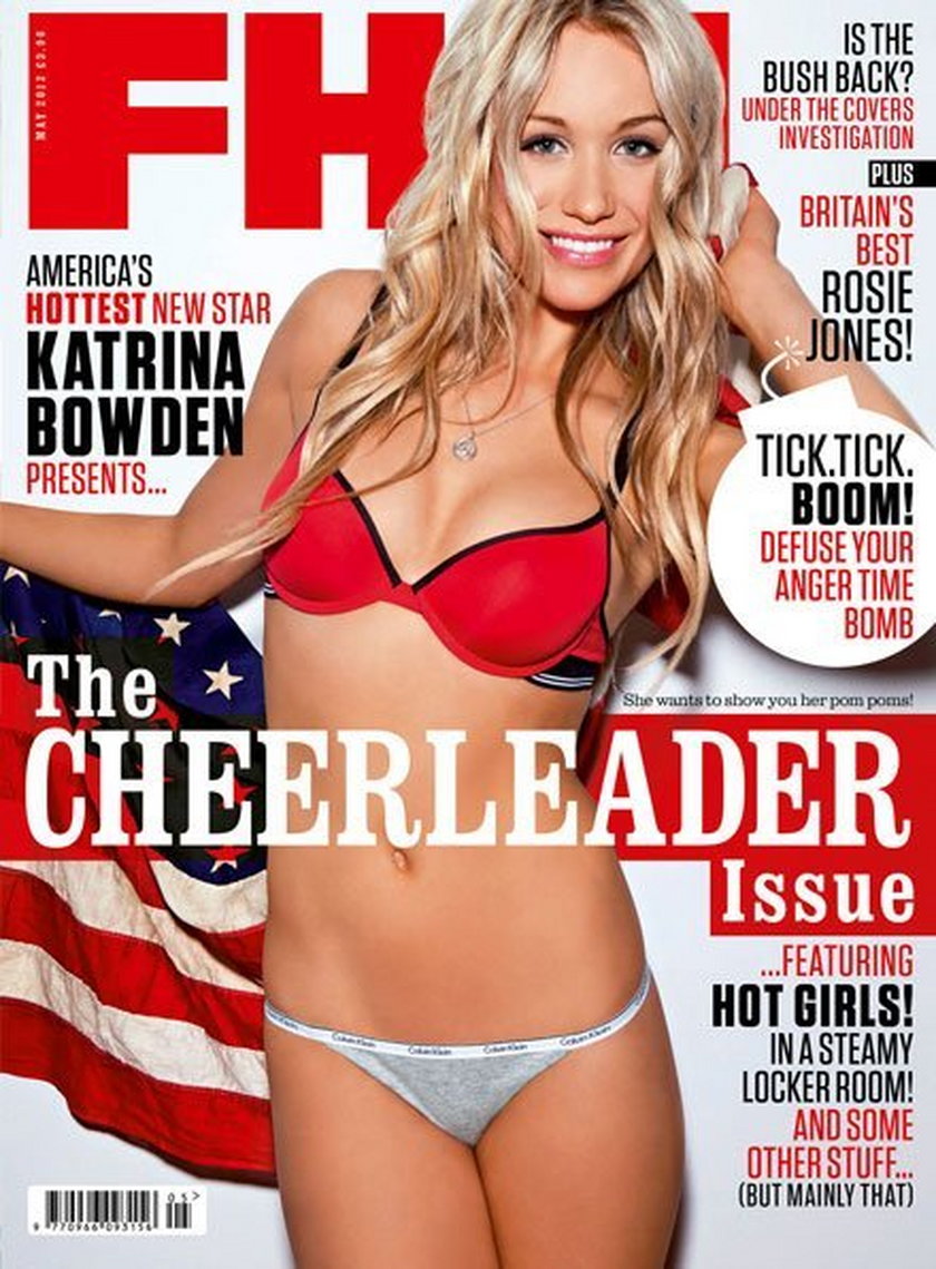 Znana aktorka Katrina Bowden została cheerleaderką dla FHM