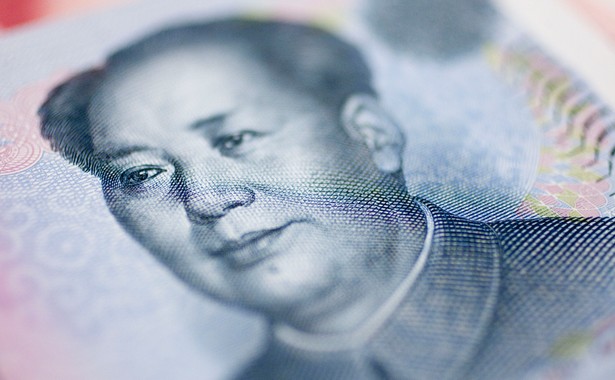 Mao Zedong widoczny na chińskim banknocie o nominale 10 juanów.