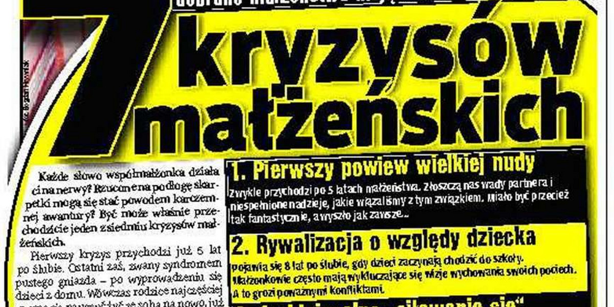 Siedem kryzysów małżeńskich