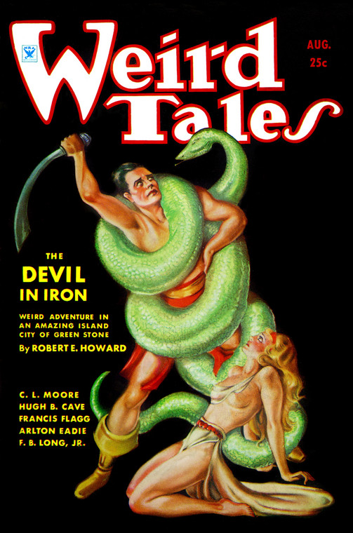 "Weird Tales", numer z sierpnia 1934 r. z Conanem na okładce
