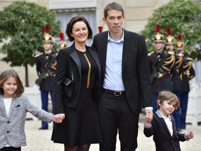 Syn Brigitte Trogneux z żoną i dziećmi