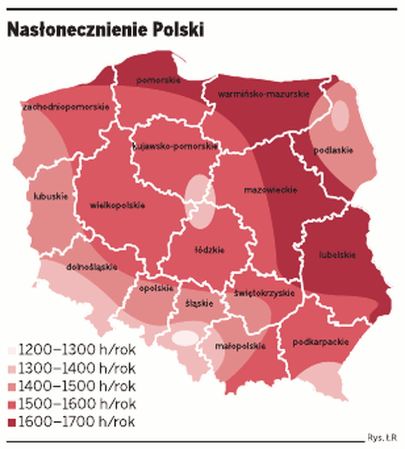 Nasłonecznienie Polski