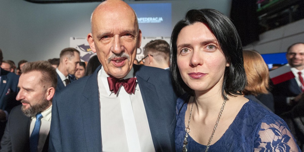 Janusz Korwin-Mikke i Dominika Korwin-Mikke