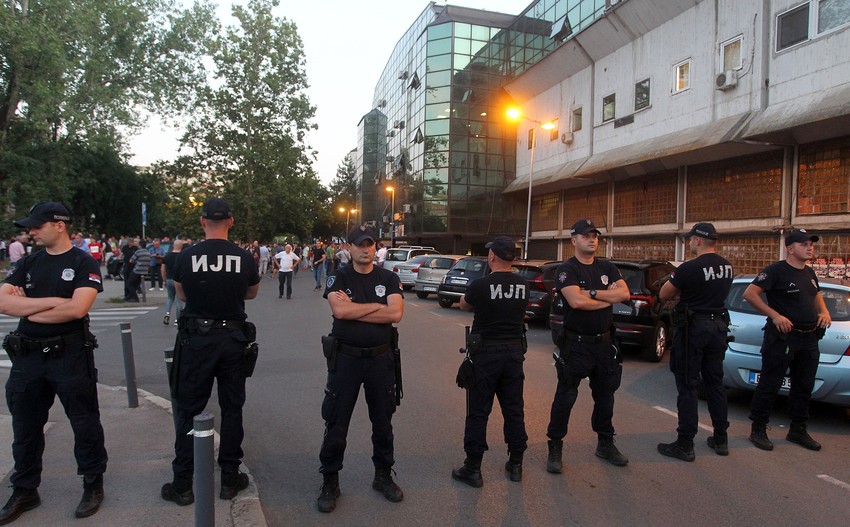 Protest Zemun, incident