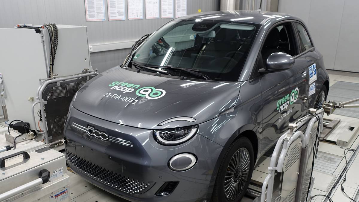 Elektryczny FIAT 500 (2021) w teście Green NCAP