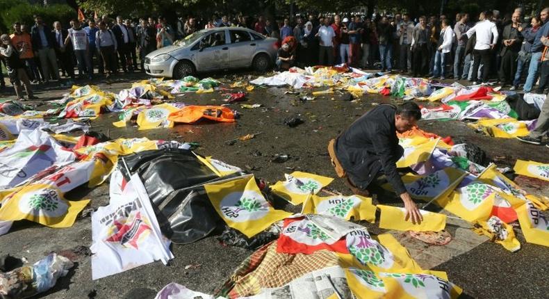 The October 10, 2015 bombing outside Ankara's main train station targeted mainly young people attending a peace rally of pro-Kurdish activists