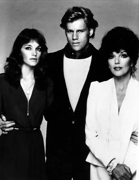 Pamela Sue Martin, Al Corley i Joan Collins Fot. Mary Evans Picture Library