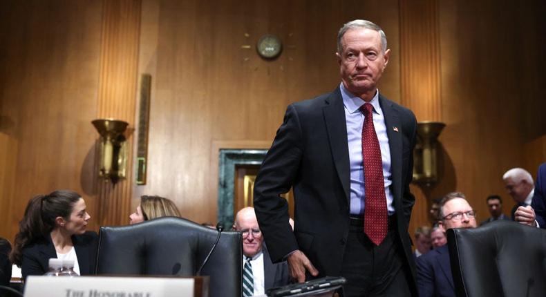 Former Gov. Martin O'Malley (D-MD), President Biden's nominee to be the next Commissioner of Social Security, arrives to his confirmation hearing before the Senate Finance Committee at the Dirksen Senate Office Building on November 02, 2023 in Washington, DC.Kevin Dietsch/Getty Images