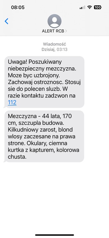 Alert RCB dla mieszkańców Wrocławia