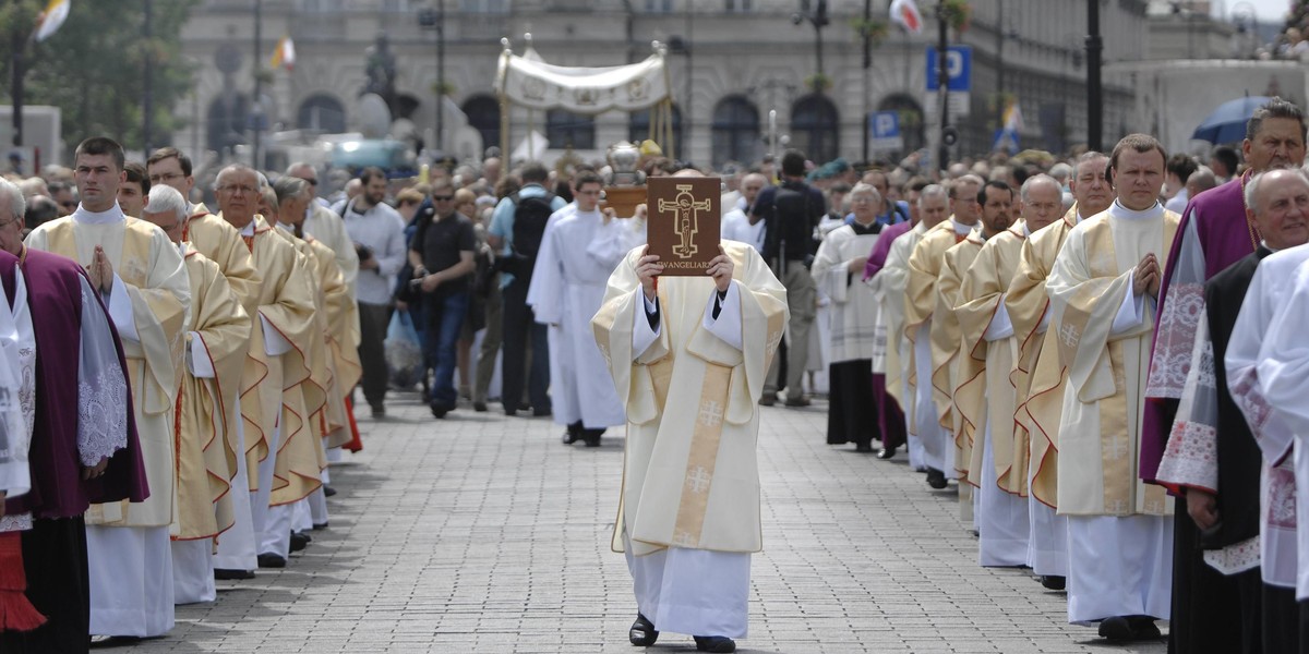 Procesje Bożego Ciała w Warszawie