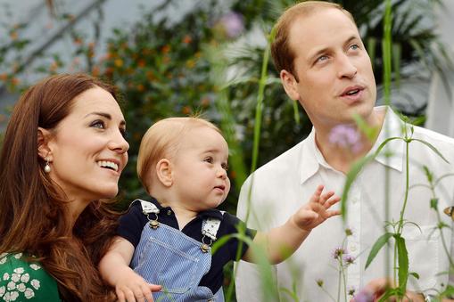 William i Kate Windsorowie z synkiem Georgem