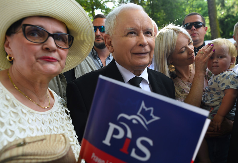 Jarosław Kaczyński na rodzinnym pikniku PiS