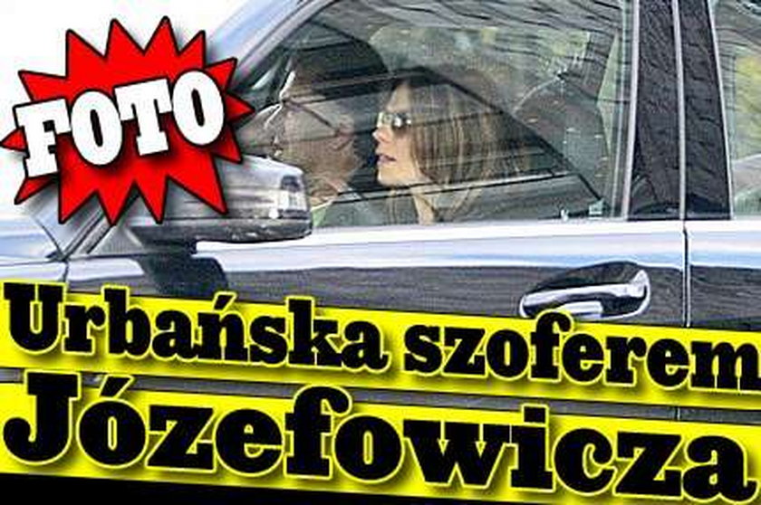 Urbańska szoferem Józefowicza. Foto