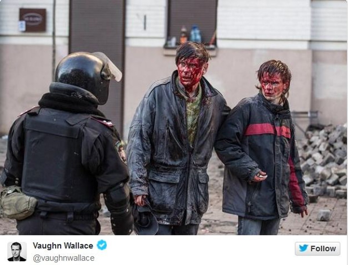 Zdjęcie Mykoły Kuzniecowa z synem obiegło świat