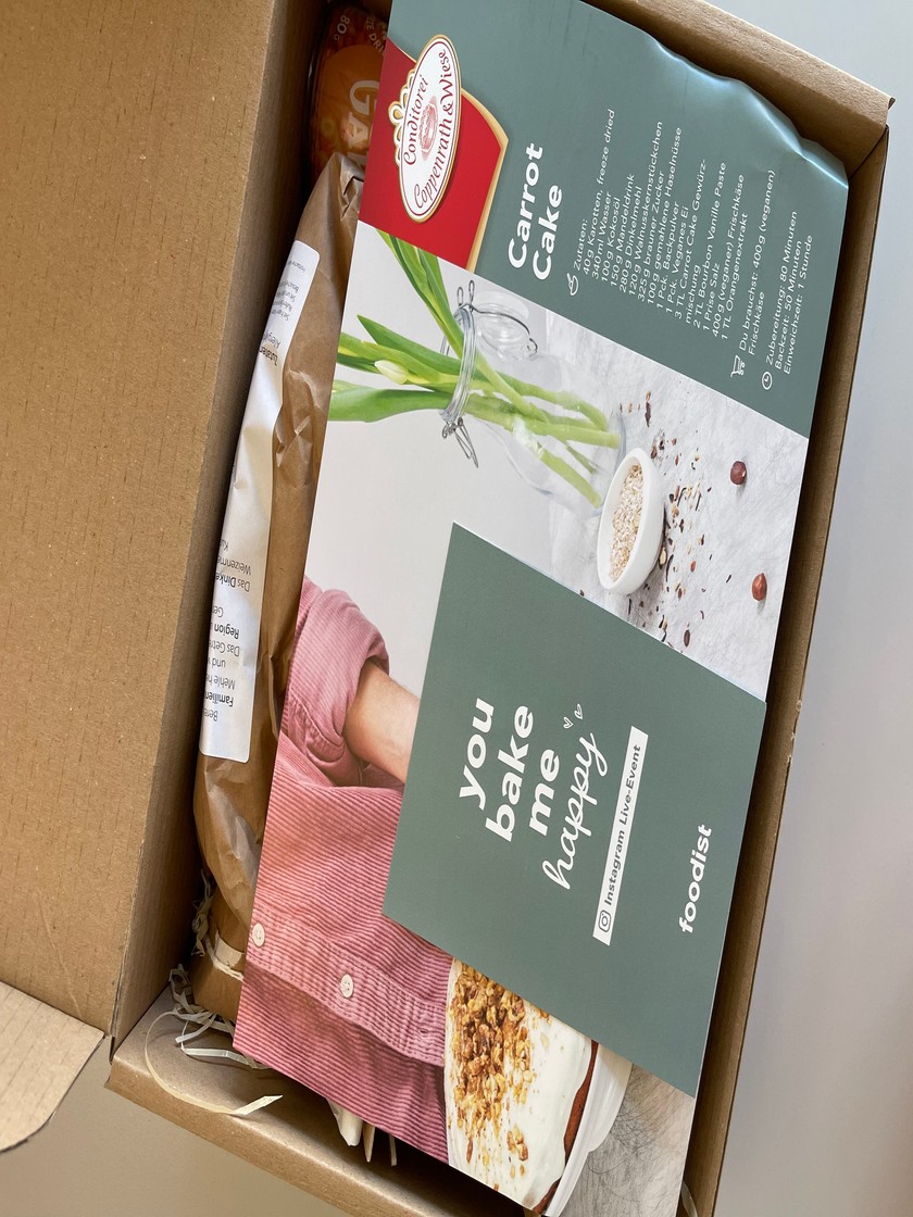 «You bake me happy» – un petit message de Foodist.