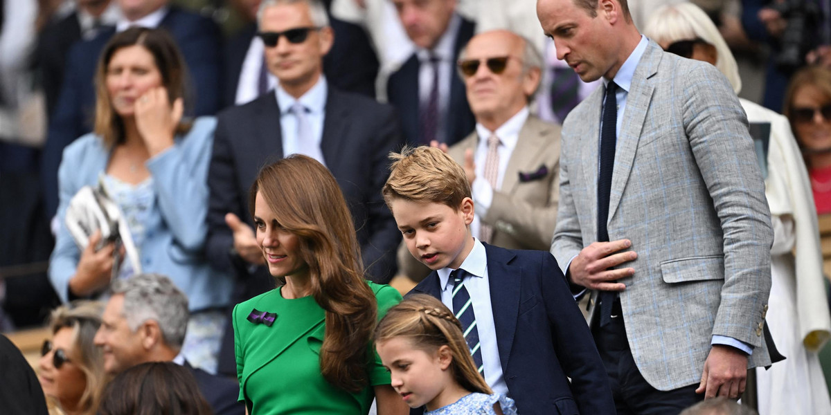 Kate i William wspólnie z dziećmi podziwiali finał Wimbledonu. 
