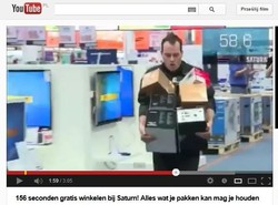 Miał 156 sekund na darmowe zakupy. Co udało mu się zgarnąć?