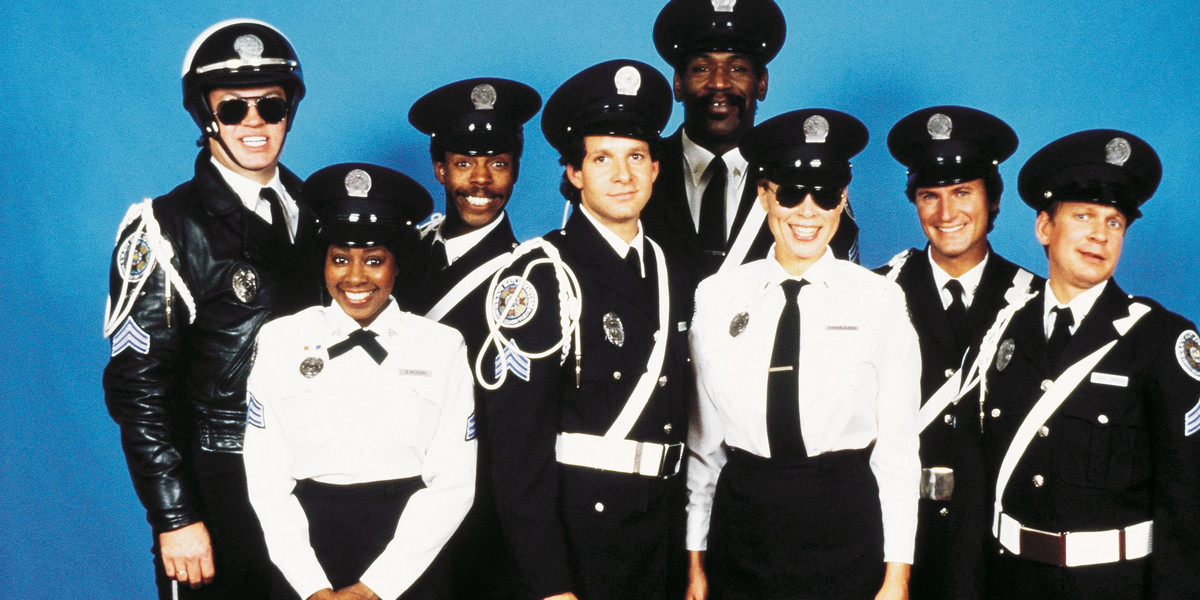 POLICE ACADEMY 3: BACK IN TRAINING (1986) - STEVE GUTTENBERG - BUBBA SMITH - ART METRANO - DAVID GRA