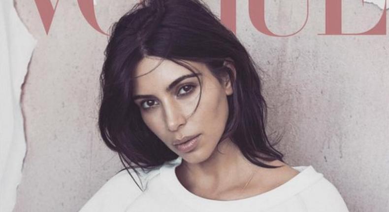 Kim Kardashian-West on the cover of Vogue Australia 